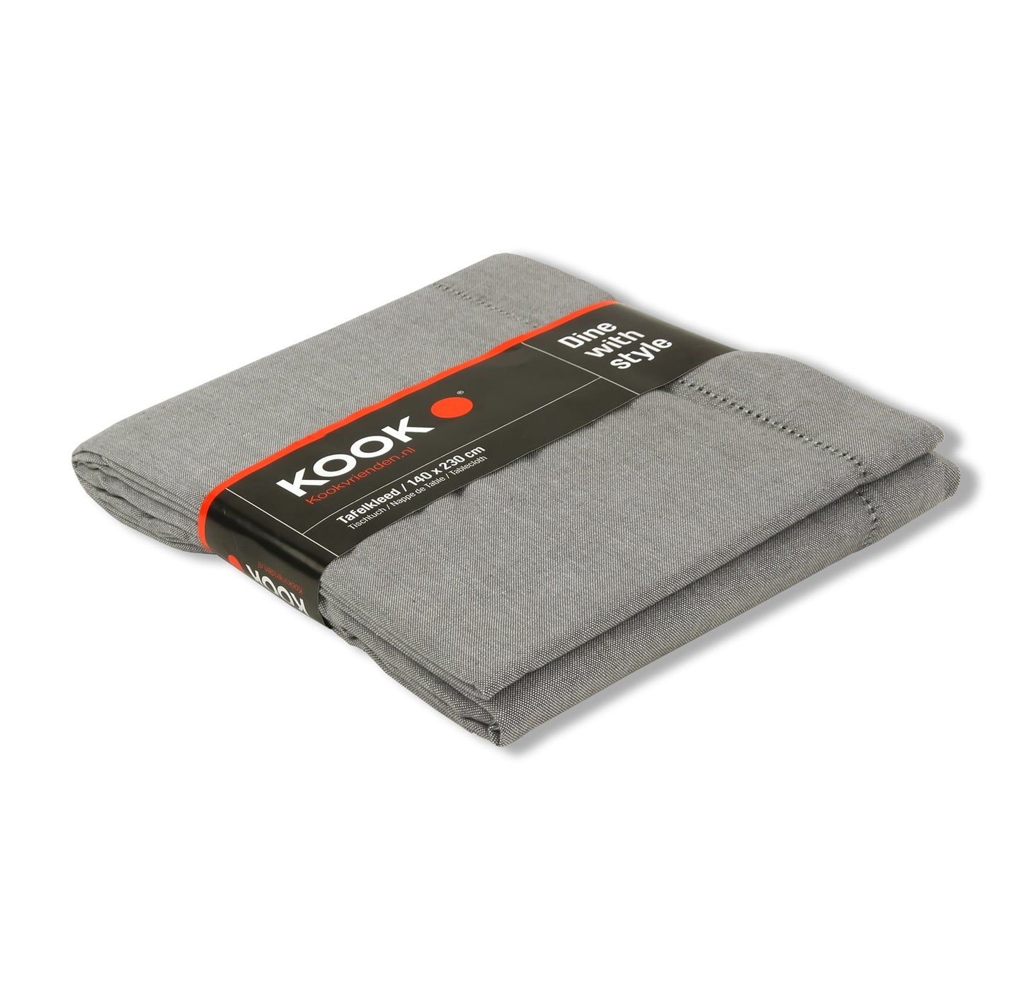 Tafelkleed gemeleerd Grijs 140/230