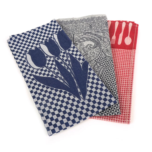 Theedoek Holland Blauw