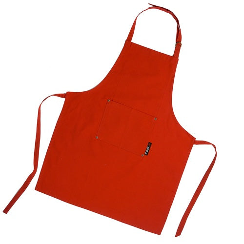 Schort 70*90 Uni Rood