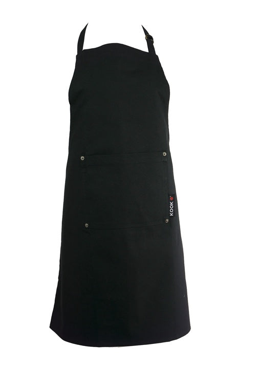 Schort 70*90 Uni Zwart